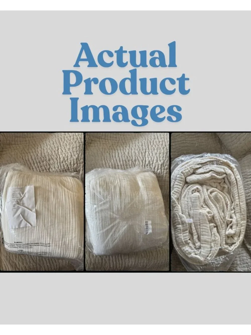 S20 | Quince Organic Airy Gauze Duvet Cover Set King Cal King Undyed NWOT